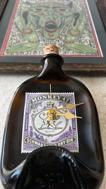 Monkey 47 Upcycled Clock